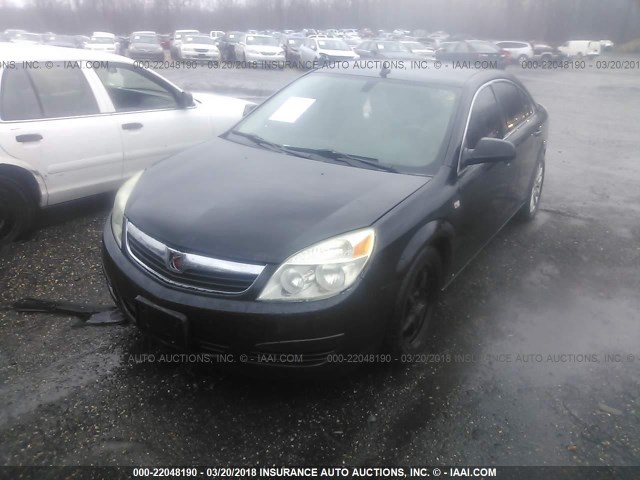 1G8ZS57B89F167393 - 2009 SATURN AURA XE BLACK photo 2