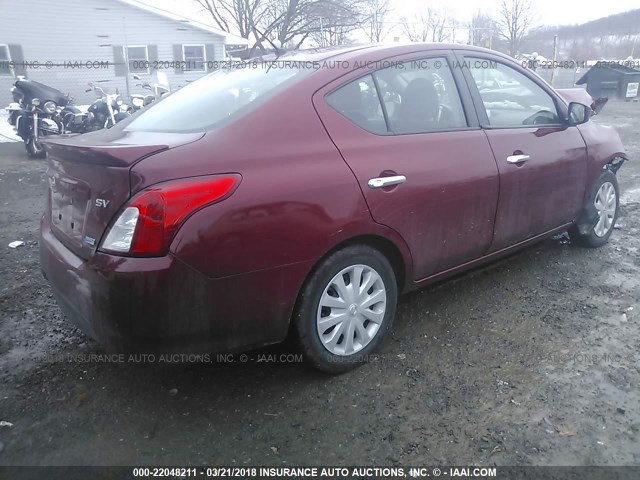 3N1CN7AP7GL860626 - 2016 NISSAN VERSA S/S PLUS/SV/SL RED photo 4