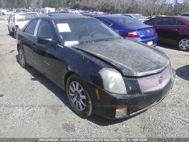 1G6DM57N630106884 - 2003 CADILLAC CTS BLACK photo 1