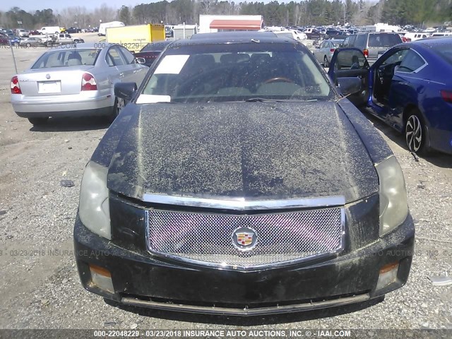 1G6DM57N630106884 - 2003 CADILLAC CTS BLACK photo 6