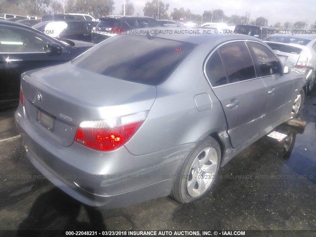 WBANE53537CY05072 - 2007 BMW 525 I GRAY photo 3
