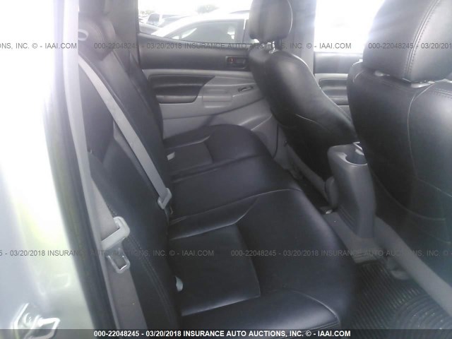 3TMJU62N17M043905 - 2007 TOYOTA TACOMA DOUBLE CAB PRERUNNER SILVER photo 8