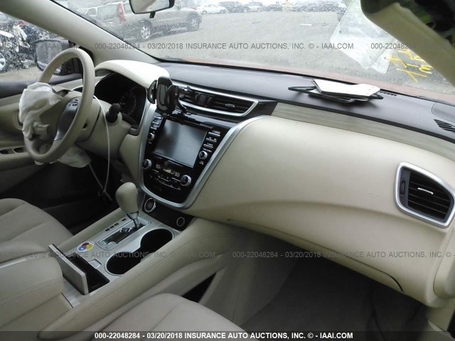 5N1AZ2MH1FN289953 - 2015 NISSAN MURANO S/SL/SV/PLATINUM ORANGE photo 5