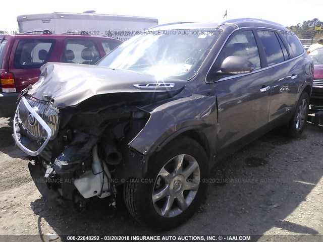 5GALRBED1AJ102351 - 2010 BUICK ENCLAVE CXL ყავისფერი ფოტო 2