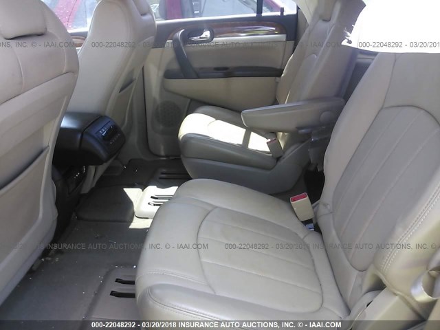 5GALRBED1AJ102351 - 2010 BUICK ENCLAVE CXL ყავისფერი ფოტო 8