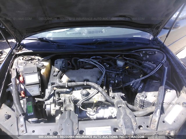 2G1WW12E339409832 - 2003 CHEVROLET MONTE CARLO LS BLACK photo 10