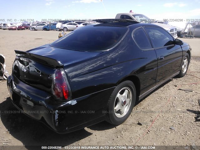 2G1WW12E339409832 - 2003 CHEVROLET MONTE CARLO LS BLACK photo 4
