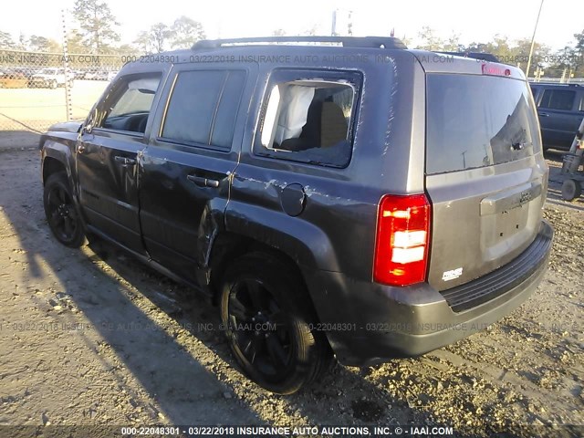 1C4NJPBA9FD350312 - 2015 JEEP PATRIOT SPORT GRAY photo 3