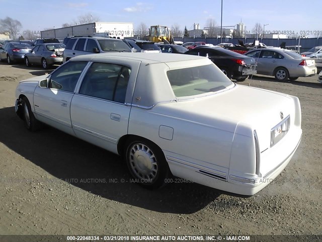 1G6KD54Y4XU793402 - 1999 CADILLAC DEVILLE WHITE photo 3