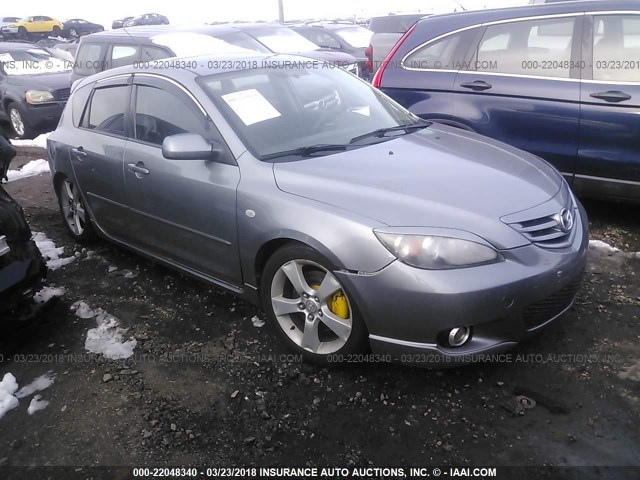 JM1BK343451235656 - 2005 MAZDA 3 HATCHBACK GRAY photo 1