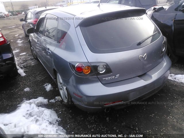 JM1BK343451235656 - 2005 MAZDA 3 HATCHBACK GRAY photo 3