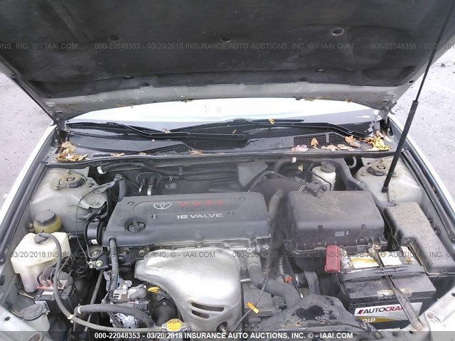 4T1BE30K36U686397 - 2006 TOYOTA CAMRY LE/XLE/SE ვერცხლისფერი ფოტო 10