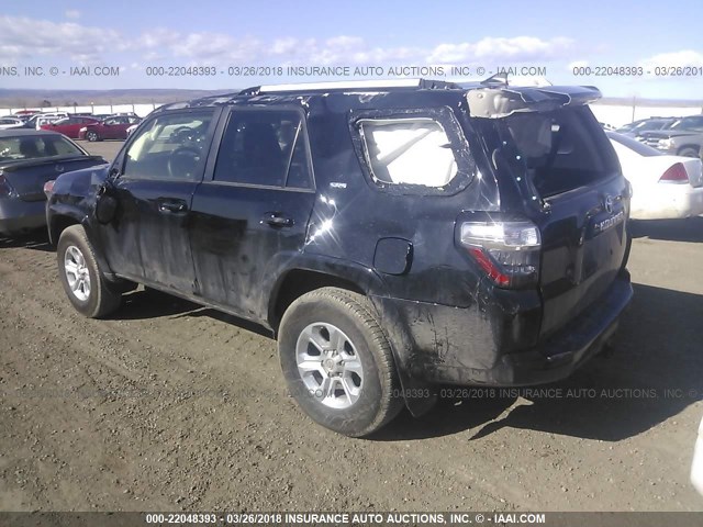 JTEBU5JR6H5451029 - 2017 TOYOTA 4RUNNER SR5 PREM/LTDL/TRAIL/TRD Czarny zdjęcie 3