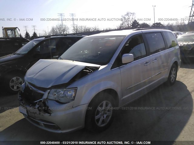 2A4RR5DG6BR713893 - 2011 CHRYSLER TOWN & COUNTRY TOURING SILVER photo 2