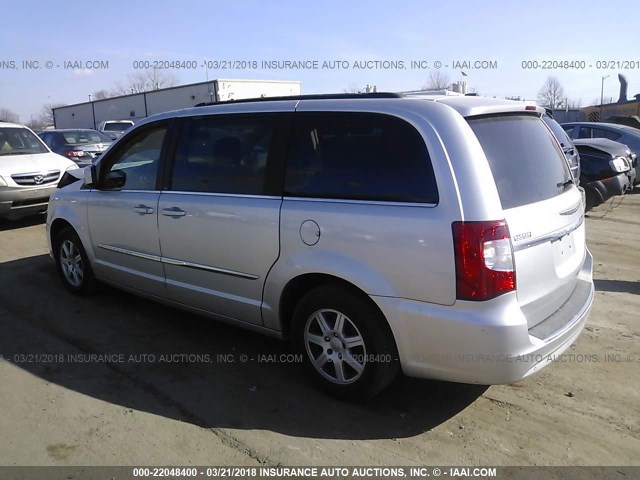 2A4RR5DG6BR713893 - 2011 CHRYSLER TOWN & COUNTRY TOURING SILVER photo 3