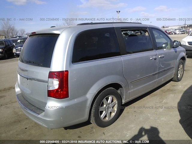 2A4RR5DG6BR713893 - 2011 CHRYSLER TOWN & COUNTRY TOURING SILVER photo 4
