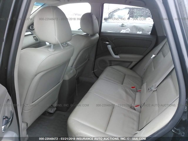 5J8TB18557A024748 - 2007 ACURA RDX TECHNOLOGY BLACK photo 8