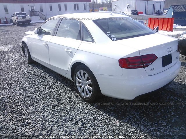 WAUSF78K89N022153 - 2009 AUDI A4 PREMIUM PLUS WHITE photo 3