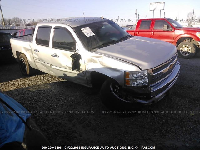 3GCPCSE02DG277857 - 2013 CHEVROLET SILVERADO C1500 LT SILVER photo 1