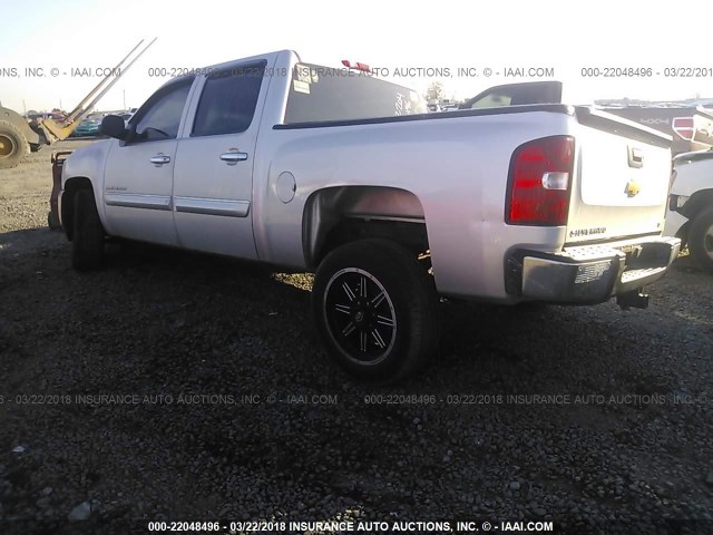 3GCPCSE02DG277857 - 2013 CHEVROLET SILVERADO C1500 LT SILVER photo 3