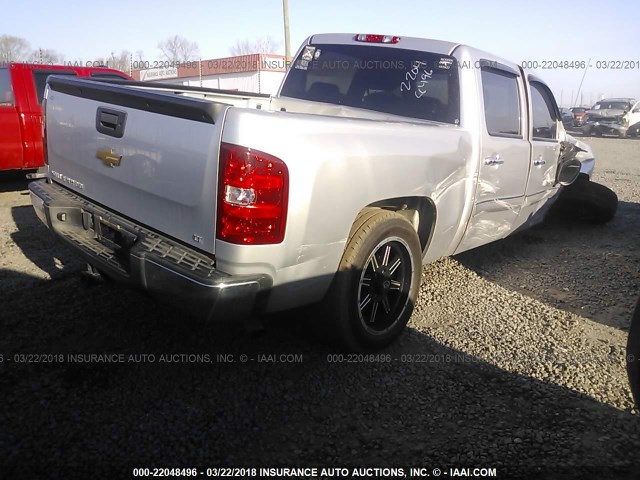 3GCPCSE02DG277857 - 2013 CHEVROLET SILVERADO C1500 LT SILVER photo 4