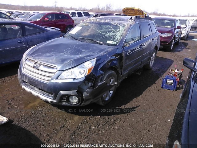 4S4BRBJC3D3216363 - 2013 SUBARU OUTBACK 2.5I LIMITED BLUE photo 2