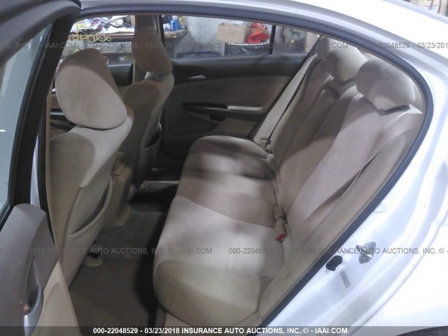 1HGCP26488A019112 - 2008 HONDA ACCORD LXP WHITE photo 8