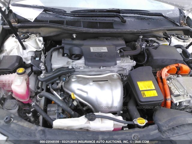 4T1BD1FK4CU030011 - 2012 TOYOTA CAMRY HYBRID/LE/XLE 白色 照片 10