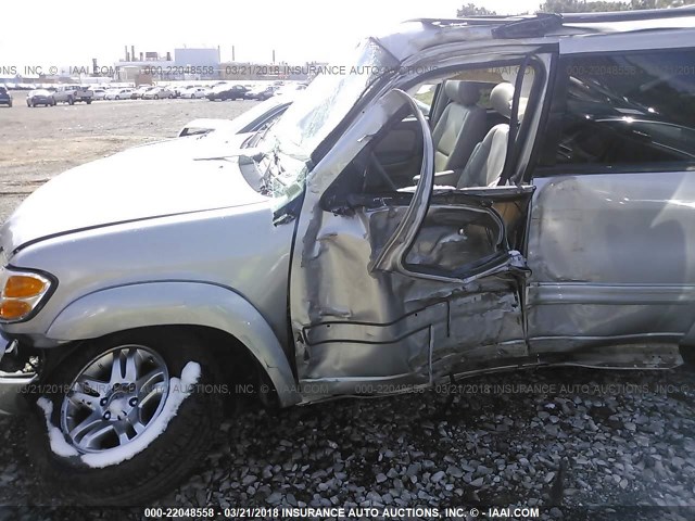 5TDBT48A73S161791 - 2003 TOYOTA SEQUOIA LIMITED SILVER photo 6