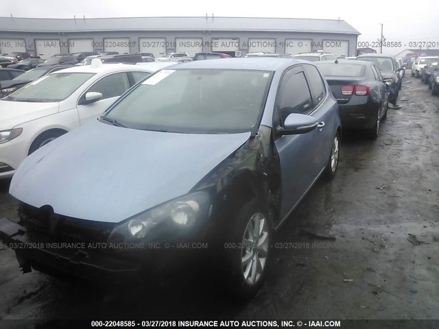 WVWBA7AJ6BW098800 - 2011 VOLKSWAGEN GOLF BLUE photo 2