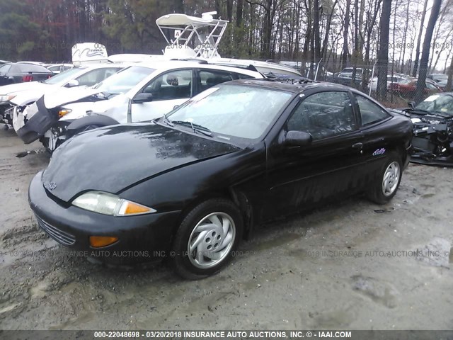 1G1JC1249W7236477 - 1998 CHEVROLET CAVALIER RS BLACK photo 2