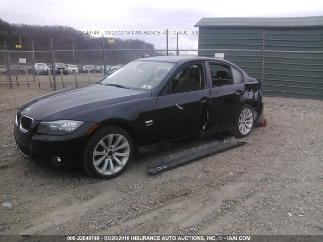 WBAPK5C58BA660990 - 2011 BMW 328 XI SULEV BLACK photo 2