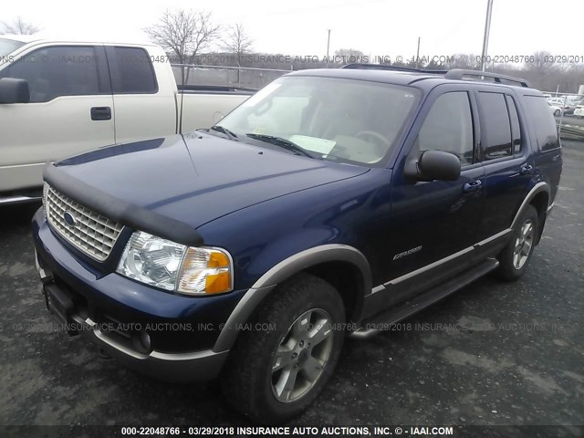 1FMDU84W54UA02839 - 2004 FORD EXPLORER EDDIE BAUER BLUE photo 2