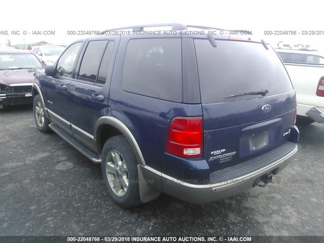 1FMDU84W54UA02839 - 2004 FORD EXPLORER EDDIE BAUER BLUE photo 3