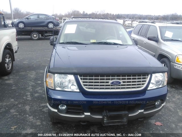 1FMDU84W54UA02839 - 2004 FORD EXPLORER EDDIE BAUER BLUE photo 6