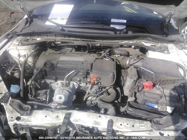 1HGCR2F50EA115430 - 2014 HONDA ACCORD SPORT Ақ фото 10