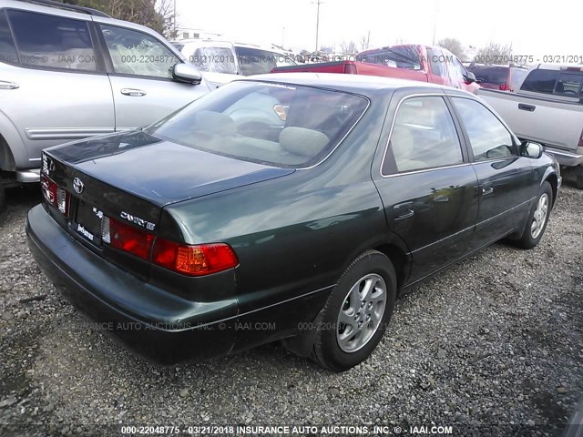 4T1BG22K6YU756916 - 2000 TOYOTA CAMRY CE/LE/XLE 绿色 照片 4