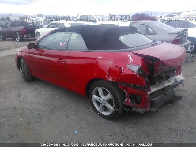 4T1FA38P75U043398 - 2005 TOYOTA CAMRY SOLARA SE/SLE წითელი ფოტო 3