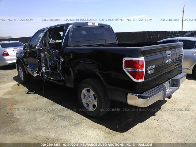 1FTEW1C84AFD17810 - 2010 FORD F150 SUPERCREW BLACK photo 3