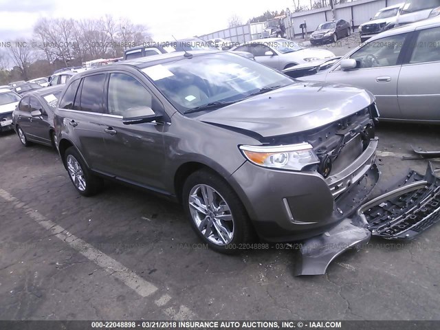 2FMDK3KC8DBC60893 - 2013 FORD EDGE LIMITED GRAY photo 1