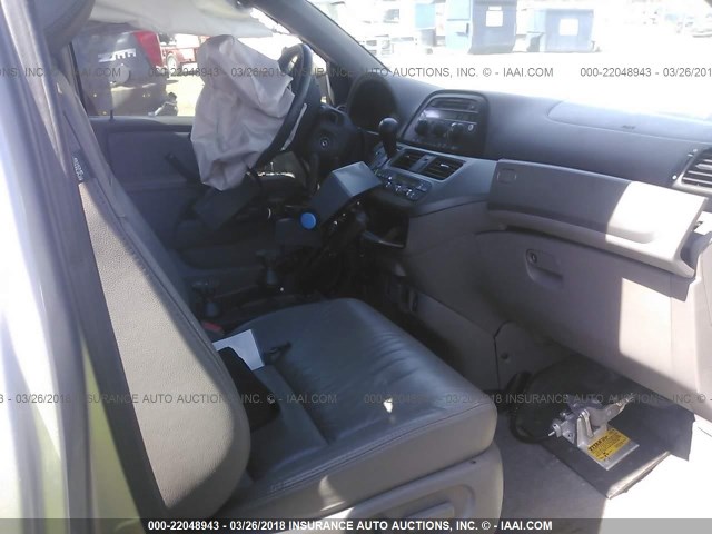 5FNRL3H67AB114265 - 2010 HONDA ODYSSEY EXL SILVER photo 5