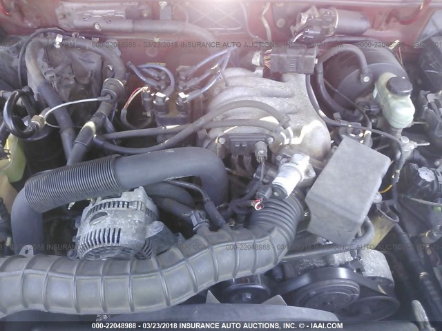 4F4YR12V1YTM35392 - 2000 MAZDA B3000 RED photo 10