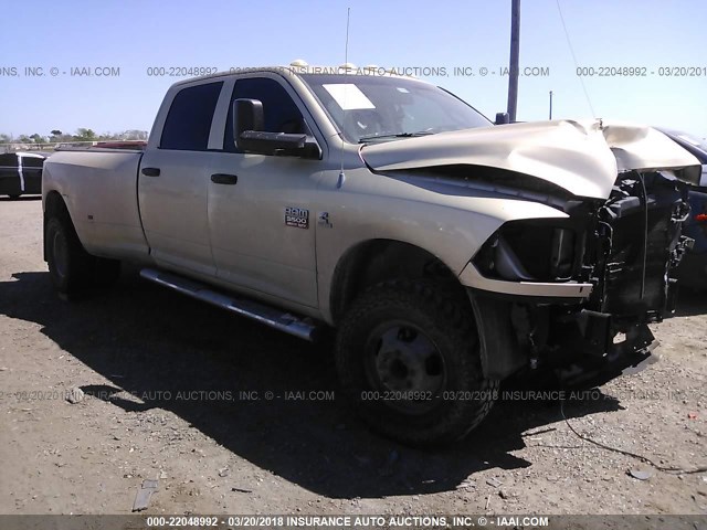 3D73Y4CL1BG545261 - 2011 DODGE RAM 3500 BEIGE photo 1