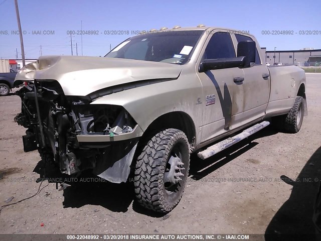 3D73Y4CL1BG545261 - 2011 DODGE RAM 3500 BEIGE photo 2