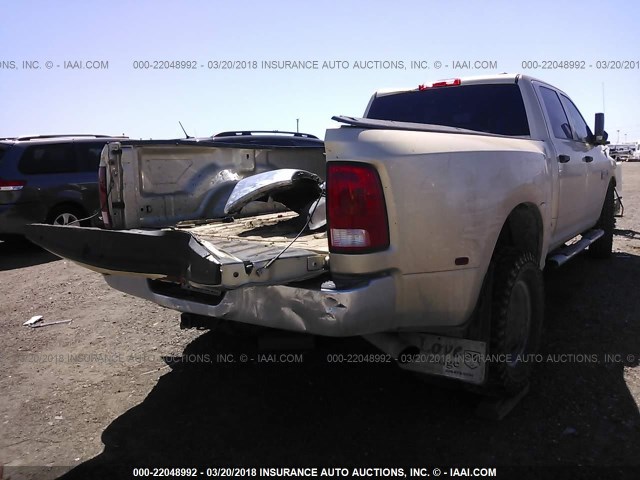 3D73Y4CL1BG545261 - 2011 DODGE RAM 3500 BEIGE photo 4