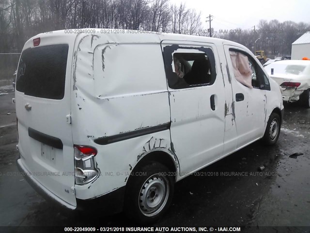 3N63M0YN2FK721212 - 2015 CHEVROLET CITY EXPRESS LS WHITE photo 4