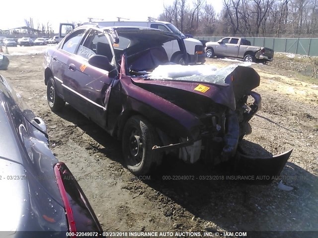 KNAFB121025172693 - 2002 KIA SPECTRA LS MAROON photo 1