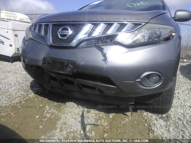 JN8AZ18W09W129041 - 2009 NISSAN MURANO S/SL/LE SILVER photo 6