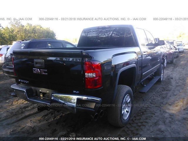 3GTU2VEC9EG344117 - 2014 GMC SIERRA K1500 SLT BLACK photo 4