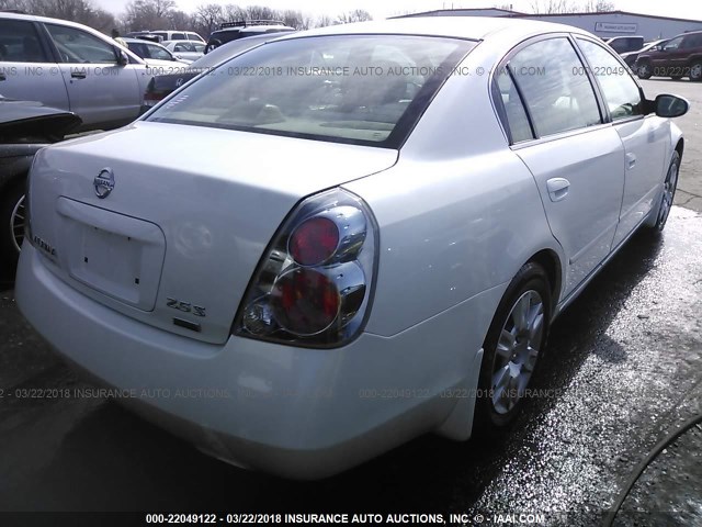 1N4AL11D96N323533 - 2006 NISSAN ALTIMA S/SL WHITE photo 4